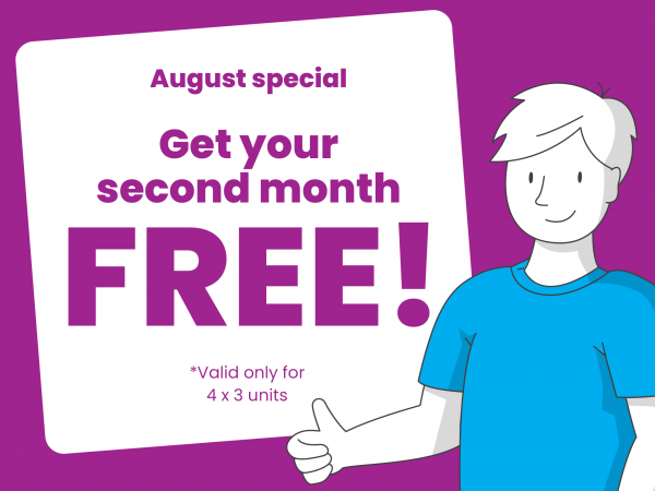 Your second month FREE